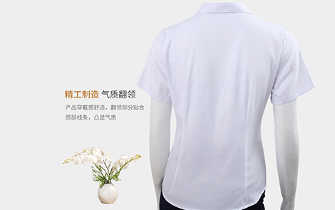 惠州白色小斜條棉質女士長袖襯衫